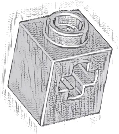 Technic, Brick 1 x 1 with Axle Hole