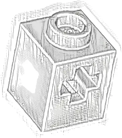 Technic, Brick 1 x 1 with Axle Hole