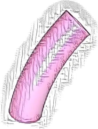 Brick, Round Tube 1 x 1 d. 45 degrees Elbow Macaroni Half - Axle Hole