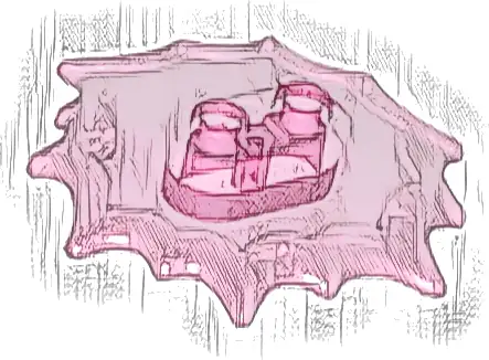 Power Burst, Minifigure Pedestal 5 x 5 x 2/3