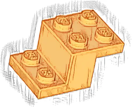 Bracket 3 x 2 x 1 1/3 with Bottom Stud Holder