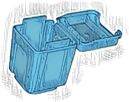 Duplo Container Garbage Can with Lid