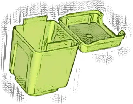 Duplo Container Garbage Can with Lid