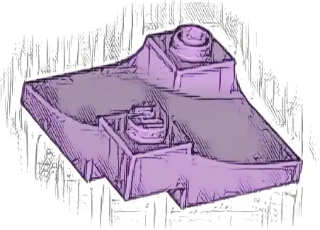 Arch 3 x 3 Inverted Corner with Raised Hollow Stud