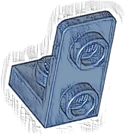 Bracket 1 x 1 - 1 x 2 Inverted