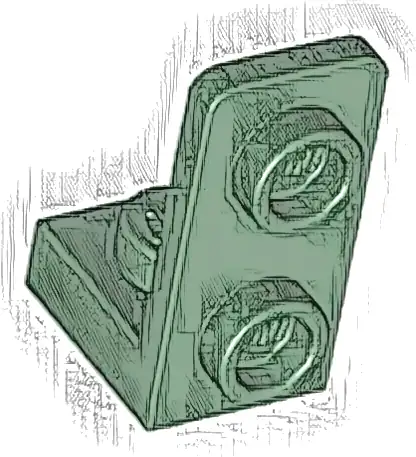 Bracket 1 x 1 - 1 x 2 Inverted