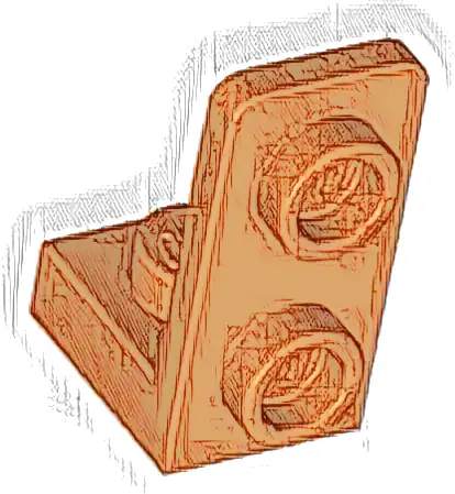 Bracket 1 x 1 - 1 x 2 Inverted