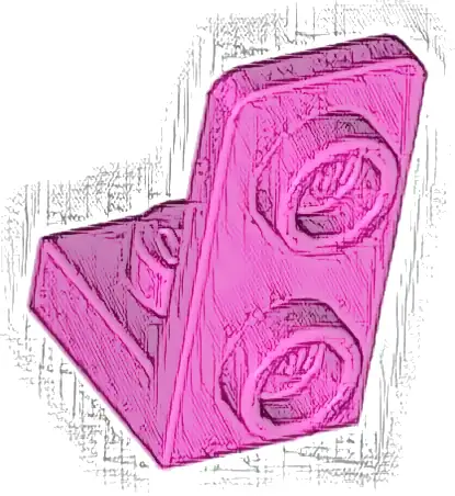 Bracket 1 x 1 - 1 x 2 Inverted