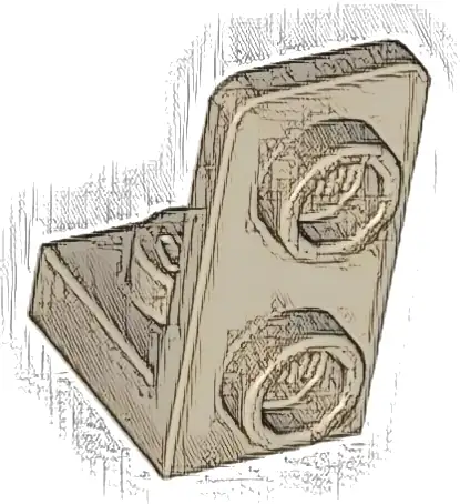 Bracket 1 x 1 - 1 x 2 Inverted