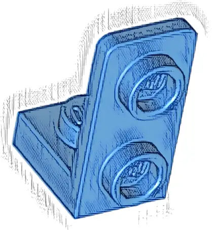 Bracket 1 x 1 - 1 x 2 Inverted