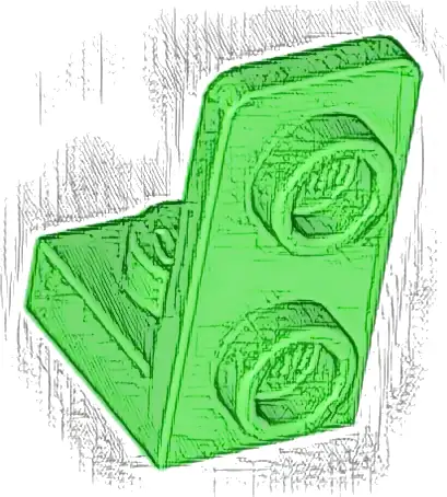 Bracket 1 x 1 - 1 x 2 Inverted