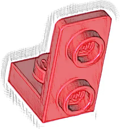 Bracket 1 x 1 - 1 x 2 Inverted