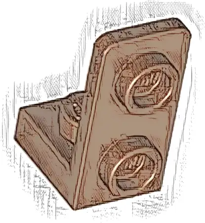 Bracket 1 x 1 - 1 x 2 Inverted