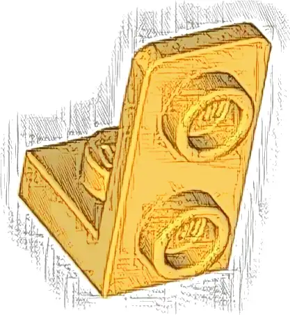 Bracket 1 x 1 - 1 x 2 Inverted