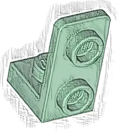 Bracket 1 x 1 - 1 x 2 Inverted