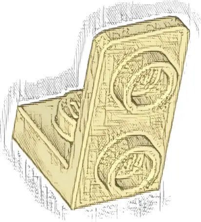 Bracket 1 x 1 - 1 x 2 Inverted