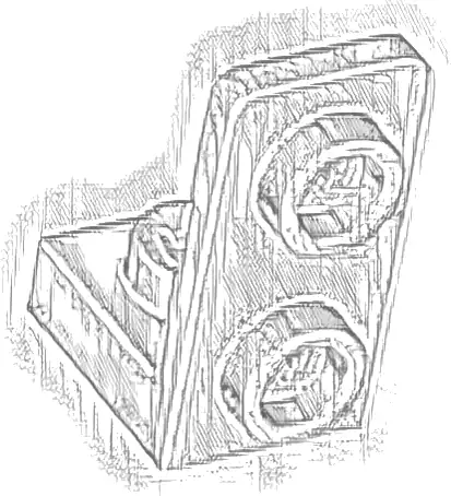 Bracket 1 x 1 - 1 x 2 Inverted
