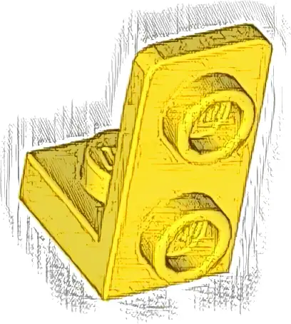 Bracket 1 x 1 - 1 x 2 Inverted