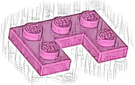 Plate, Modified 2 x 3 with 1 x 1 Cutout