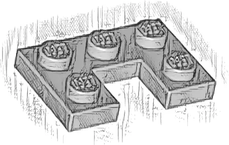 Plate, Modified 2 x 3 with 1 x 1 Cutout