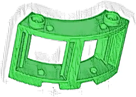 Window 3 x 3 x 2 Round Corner