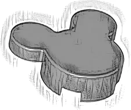 Brick, Round 2 x 2 x 2/3 No Studs with 2 Tile, Round 1 x 1 (Mickey Mouse Head)