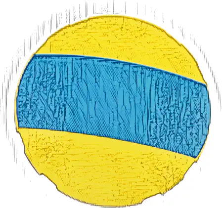 Brick, Round 6 x 6 Dome Top with Dark Azure Stripe Pattern