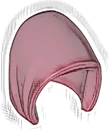 Minifigure, Headgear Hood Basic Smooth