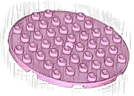 Plate, Round 8 x 8 with Hole