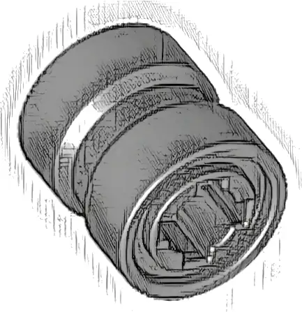 Wheel  8mm D. x 9mm for Slicks, Hole Notched for Wheels Holder Pin, Reinforced Back