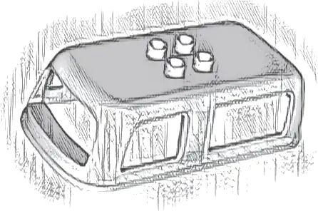 Duplo Car Body Bus Small Top Section with 2 Windows on Sides