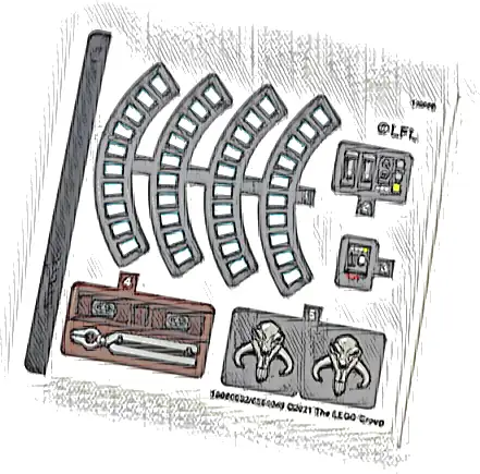 Sticker Sheet for Set 75319 - North American Version - (10080032/6361049)