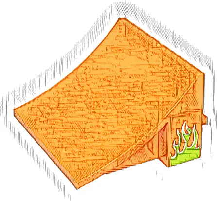 Sports Stuntz Ramp with Lime Flames with White Outline Pattern on Both Sides (Stickers) - Set 60299