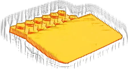 Część LEGO® 75539 Nachylenie 15 5 x 8 x 2/3 z 12 Zagłębionymi Główkami