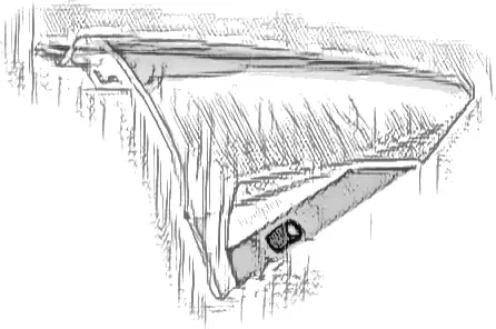 Windscreen 11 x 11 Curved Motorcycle with Pin Holes with White Stripes Pattern