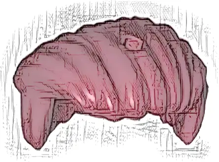 Minifigure, Hair Mid-Length, All Swept to Right Side, Hole On Top - Hard Plastic