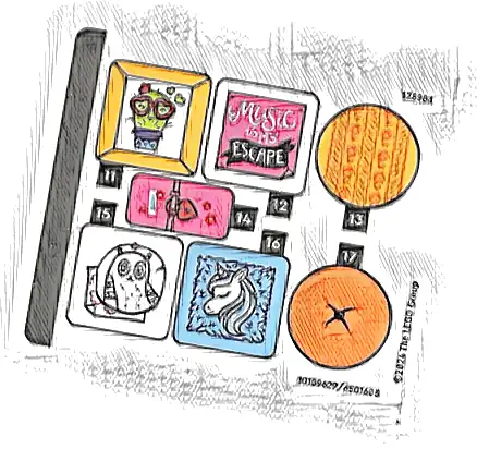 Sticker Sheet for Set 76781, Sheet 2 - (10109629/6501603)