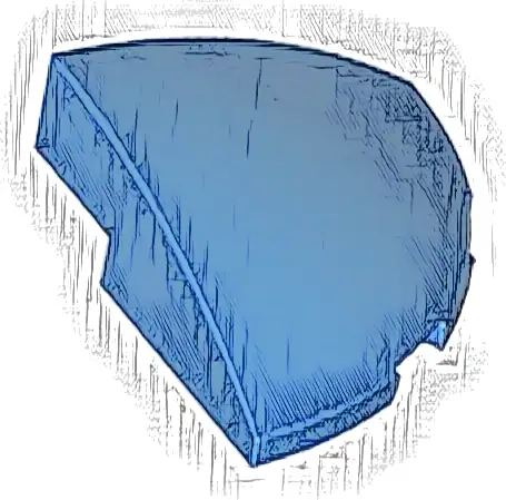 Slope, Curved 3 x 3 Corner Round