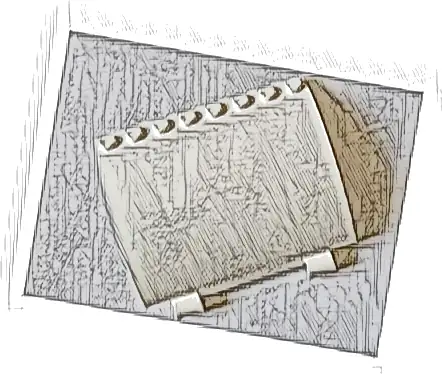 Panel 5 x 8 x 3 2/3 Curved with 2 Axle Holes