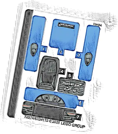 Sticker Sheet for Set 76902 - (72374/6324113)