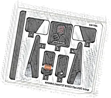 Sticker Sheet for Set 76918, Sheet 1 - (10104042/6440727)