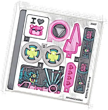 Sticker Sheet for Set 77078, Sheet 1 - (10114063/6551341)