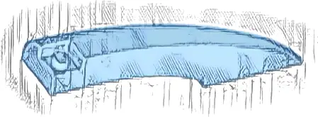 Wedge 10 x 2 x 2 Left