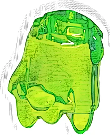 Minifigure, Headgear Head Cover, Slime