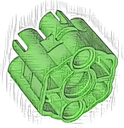 Projectile Launcher Part, Rapid Shooter Six Barrel - Rounded Barrels