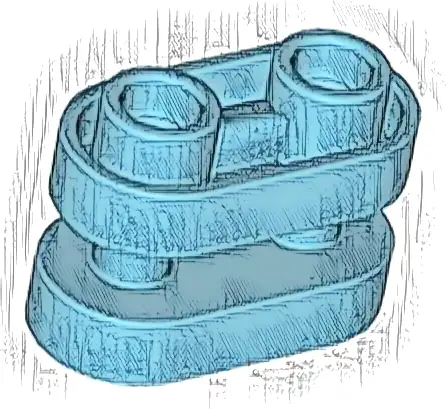 Brick, Round 1 x 2 with Hollow Studs and Open Center with Bars