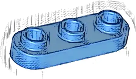Plate, Round 1 x 3 with Open Studs