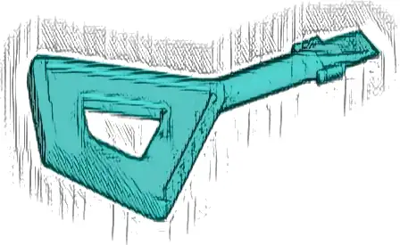 Tile Remover Key with Diamond and Screwdriver Ends