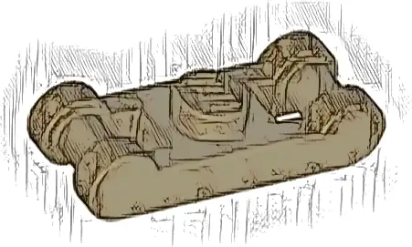 Plate, Modified 1 x 1 with Bar Handles on Ends