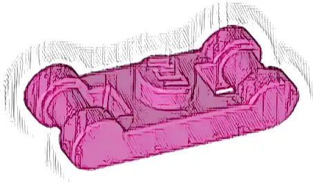 Plate, Modified 1 x 1 with Bar Handles on Ends